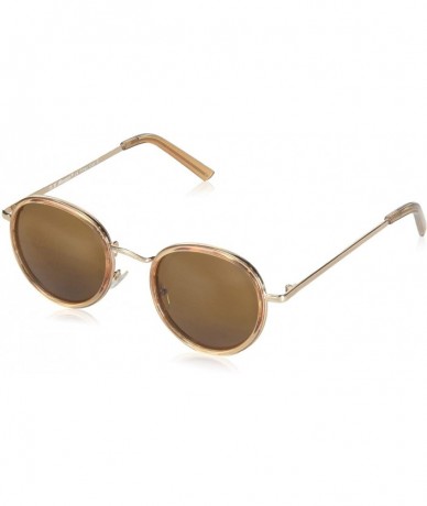 Round unisex-adult Moonshot Round Sunglasses - Amber - CC18WC2CXQW $57.06