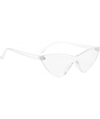 Oversized Polarized Sunglasses Protection Fashion Glasses - Transparent - CH18TQX2Z7S $33.23