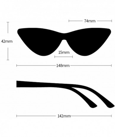 Oversized Polarized Sunglasses Protection Fashion Glasses - Transparent - CH18TQX2Z7S $33.23