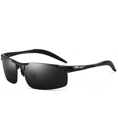 Sport Mens Polarized Sports Sunglasses Anti Glare for Safe Driving Glasses for Men/Women - Black - CH18ZDDSSZE $32.99