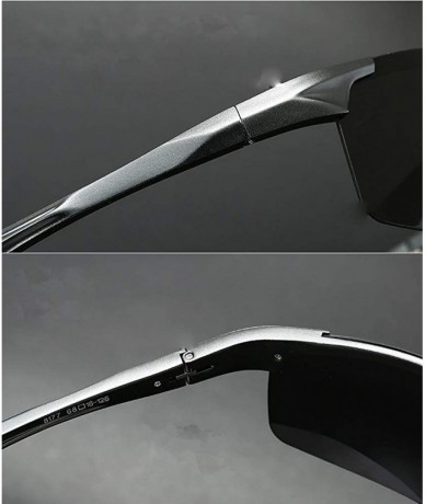 Sport Mens Polarized Sports Sunglasses Anti Glare for Safe Driving Glasses for Men/Women - Black - CH18ZDDSSZE $32.99