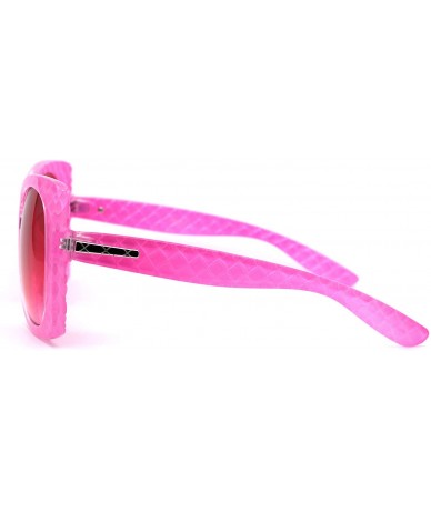 Butterfly Womens Diva Thick Plastic Butterfly Designer Fashion Sunglasses - Pink - CE12NG0HOSJ $19.97