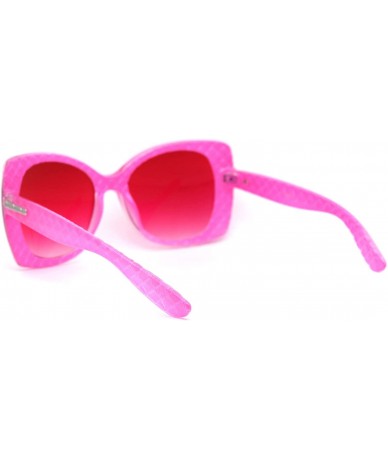 Butterfly Womens Diva Thick Plastic Butterfly Designer Fashion Sunglasses - Pink - CE12NG0HOSJ $19.97