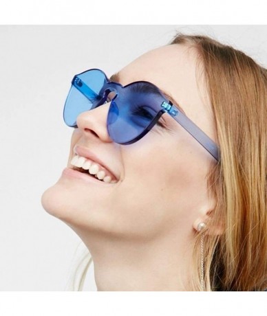 Round Unisex Fashion Candy Colors Round Outdoor Sunglasses Sunglasses - Dark Blue - CX190R7IRTS $26.26