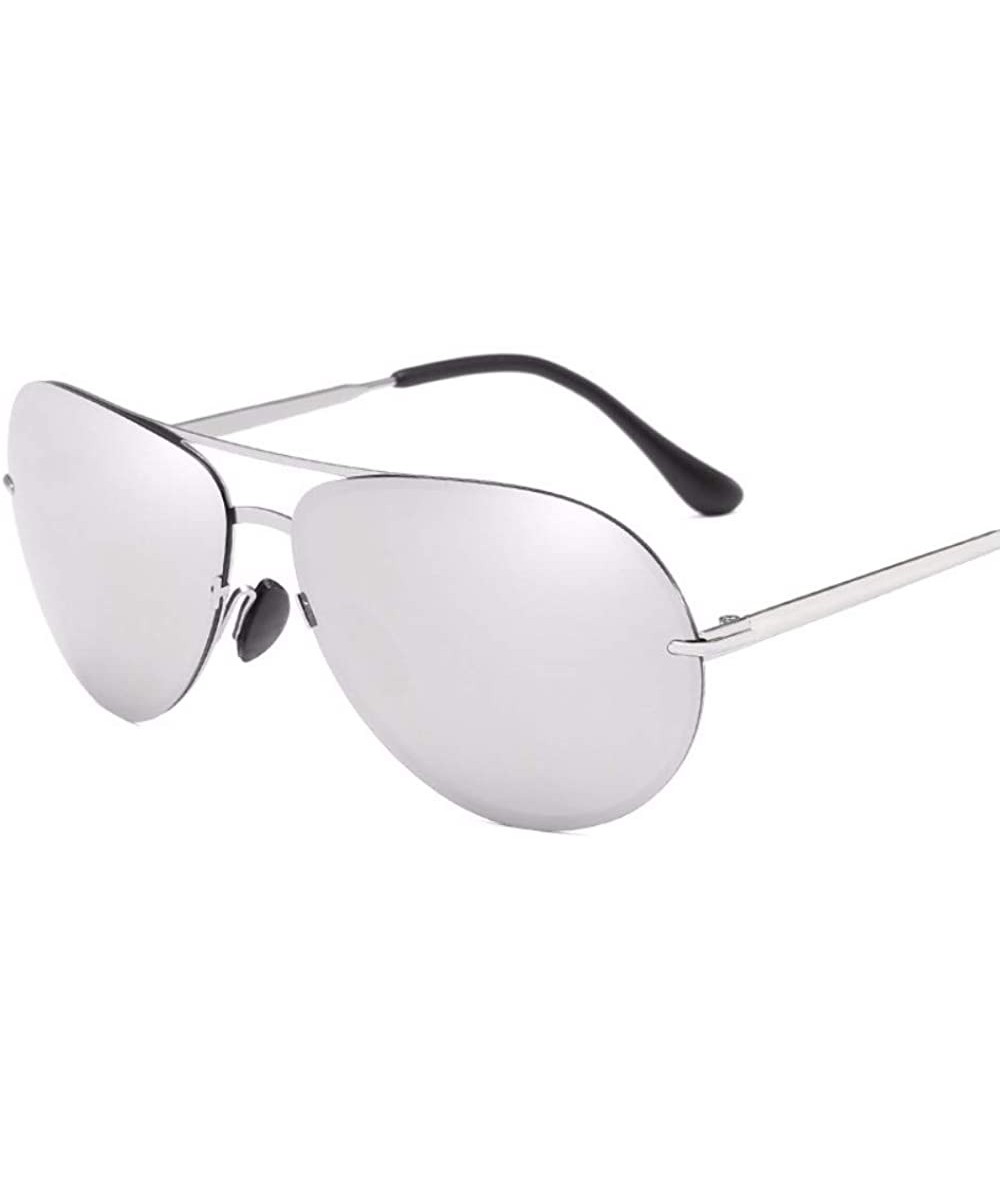 Aviator Male Polarized Sunglasses Driver Drives Outdoor UV400 Glare-proof High Definition Sunglasses - F - C818QCC6ZHL $57.13