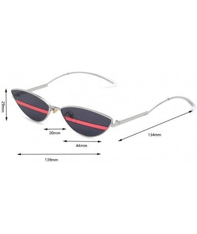 Aviator 2019 new ladies sunglasses - cat eyes ultra small frame triangle ladies sunglasses - E - C618S9X7HM5 $78.85