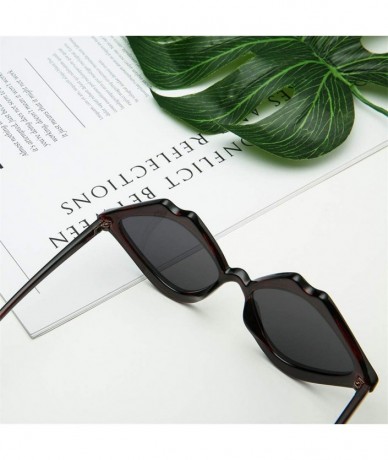 Semi-rimless Women Sunglasses Fashion Jelly Sunshade Sun Glasses Integrated Candy Color Glasses Trendy Clothing Accessories -...