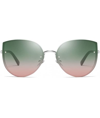 Square Retro Fashion Punk Stylish Irregular Shape Sunglasses With Metal Oversized Frame - E - CK196M8CMN2 $17.99