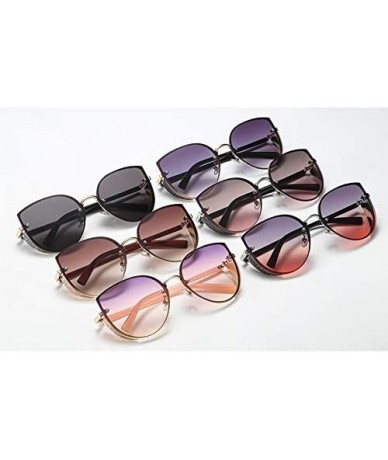 Square Retro Fashion Punk Stylish Irregular Shape Sunglasses With Metal Oversized Frame - E - CK196M8CMN2 $17.99