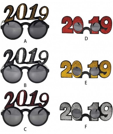 Goggle Funny Crazy Fancy Dress Glasses 2019 Novelty Fashion Costume Party Sunglasses Accessories - D - CL18TQXGZA3 $15.62