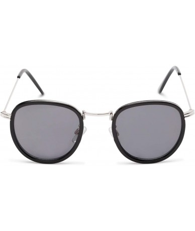 Round Reading Sunglasses Pair Esteemed Bifocal - Black - CQ18IGQUXSI $35.15