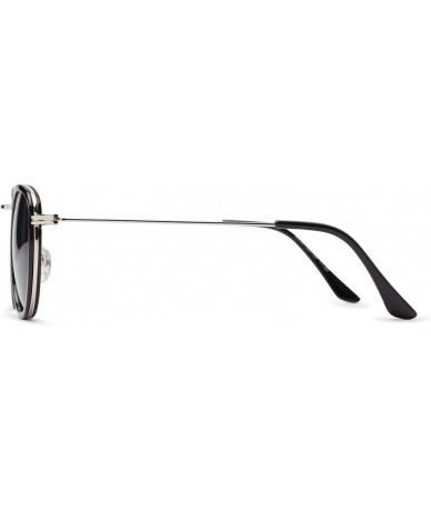 Round Reading Sunglasses Pair Esteemed Bifocal - Black - CQ18IGQUXSI $35.15