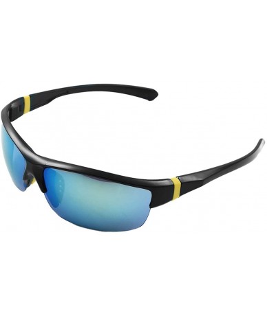 Sport Men Women UV400 Protection Sports Sunglasses Eyeglasses for Driving Fishing Travel Outdoor Sports - F - C61908R043T $18.24