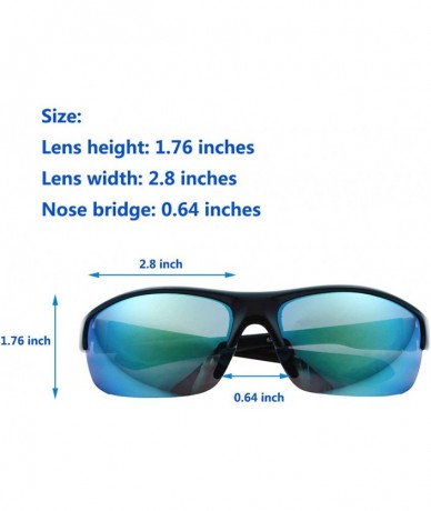 Sport Men Women UV400 Protection Sports Sunglasses Eyeglasses for Driving Fishing Travel Outdoor Sports - F - C61908R043T $18.24