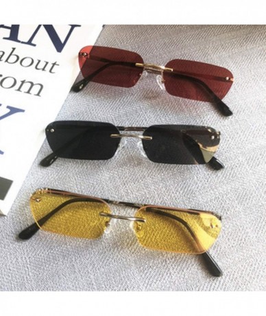 Square Women Luxury Brand Designer Cat Eye Sun Glasses Men Vintage Retro Square Small Sunglass - Multi-1 - CK18W5EN4QO $45.17