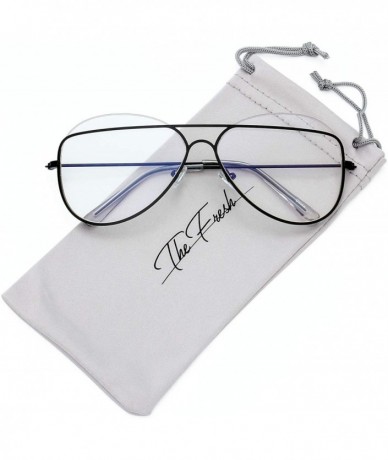 Round Metal Crossbar Fashion Color Tinted Flat Lens Stylish Sunglasses with Gift Box - 5-black - C71869506XC $23.95