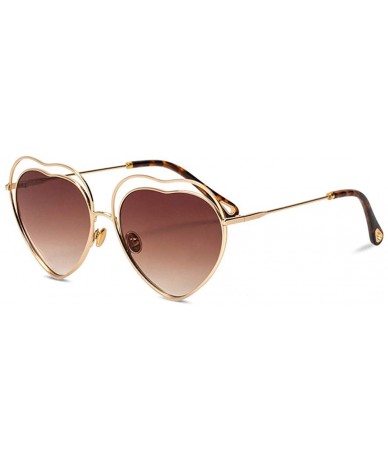 Aviator New sunglasses- fashion ladies 2019 sunglasses love heart sunglasses - A - CA18SKZNHCM $73.70