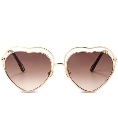 Aviator New sunglasses- fashion ladies 2019 sunglasses love heart sunglasses - A - CA18SKZNHCM $73.70