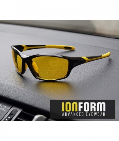 Square Night Driving Glasses Glare Reducing Polarized Lens Anti-Glare Vision for Men & Women - Sport - CY18ADUWT80 $50.39