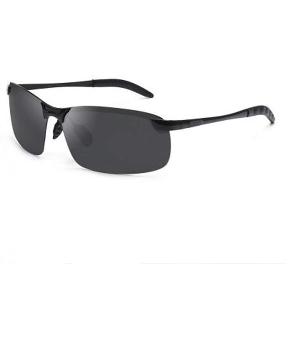 Sport Driver Night Vision Sunglasses Day and Night Polarized Men's Metal Sunglasses - 3 - CY1906CLIAN $60.63