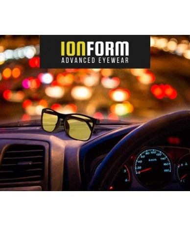 Square Night Driving Glasses Glare Reducing Polarized Lens Anti-Glare Vision for Men & Women - Sport - CY18ADUWT80 $50.39