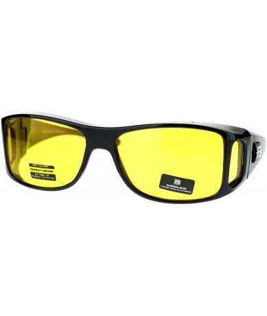 Goggle OTG (Over The Glasses) Yellow Lens Gloomy Foggy Weather Semi Goggle Sunglasses - CN1882A43YQ $20.91