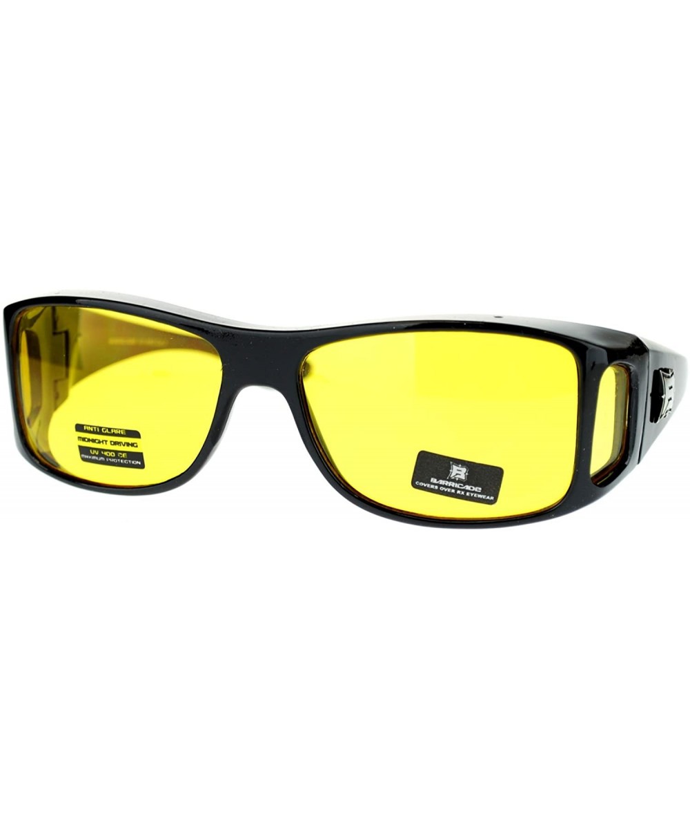 Goggle OTG (Over The Glasses) Yellow Lens Gloomy Foggy Weather Semi Goggle Sunglasses - CN1882A43YQ $20.91