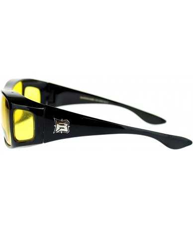 Goggle OTG (Over The Glasses) Yellow Lens Gloomy Foggy Weather Semi Goggle Sunglasses - CN1882A43YQ $20.91