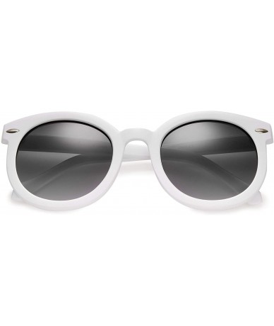 Round Round Retro Womens Oversized Sunglasses Fashion Circle Glasses for Women with Neutral and Clear Lens - CM199O9S4LM $20.15