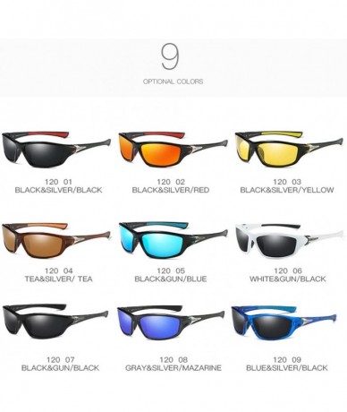 Sport Fashion Polarized UV400 Sunglasses Outdoor Sports Sunglass - D120_no6 - CL18GGOOI88 $19.18