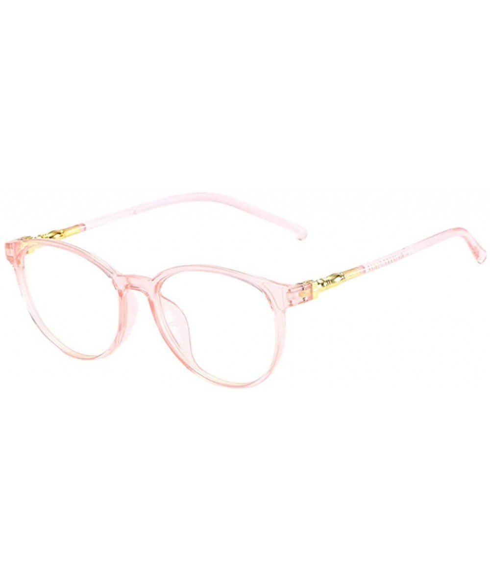 Sport Unisex Stylish Square Non-prescription Eyeglasses Glasses Clear Lens Eyewear Plastic Sunglasses. - Pink - CT18UNE820C $...