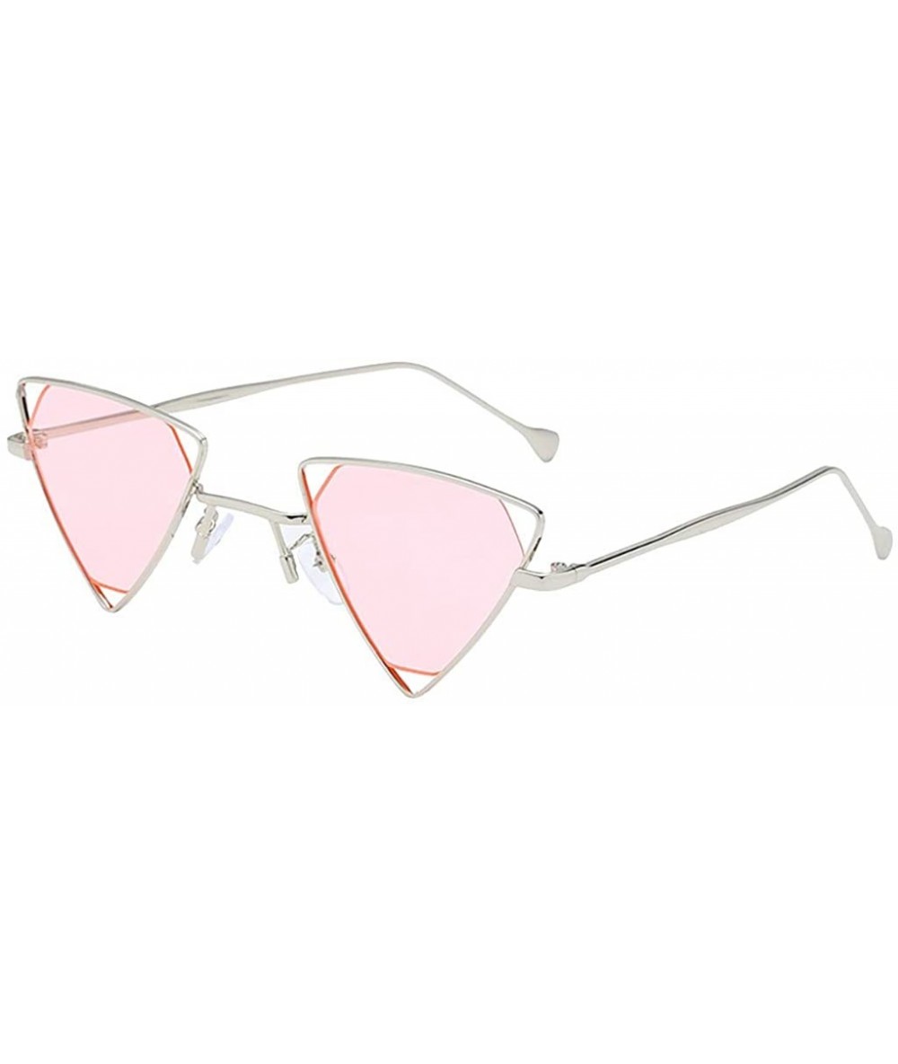 Aviator Fashion Man Women Irregular Shape Sunglasses Glasses Vintage Retro Style - B - CX18TS297AD $14.63