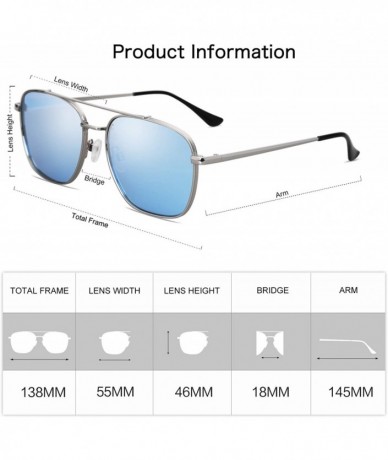 Oversized Polarized Square Sunglasses for Men and Women- Oversized Retro Eyewear Glasses UV400 VL9508 - CU18UG7YLUC $21.35