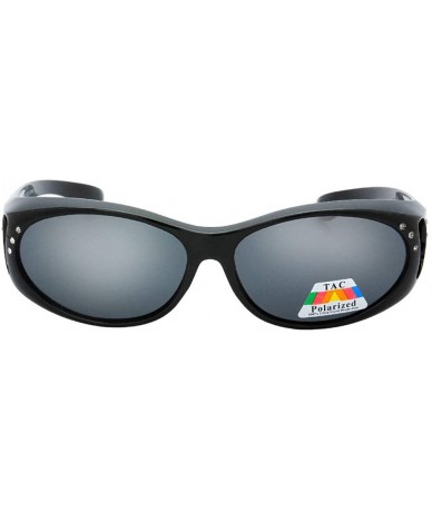 Wrap Polarized Fashion Fit Over Polarized Collection"Medusa" - Black - CL18ODOKYEQ $20.48