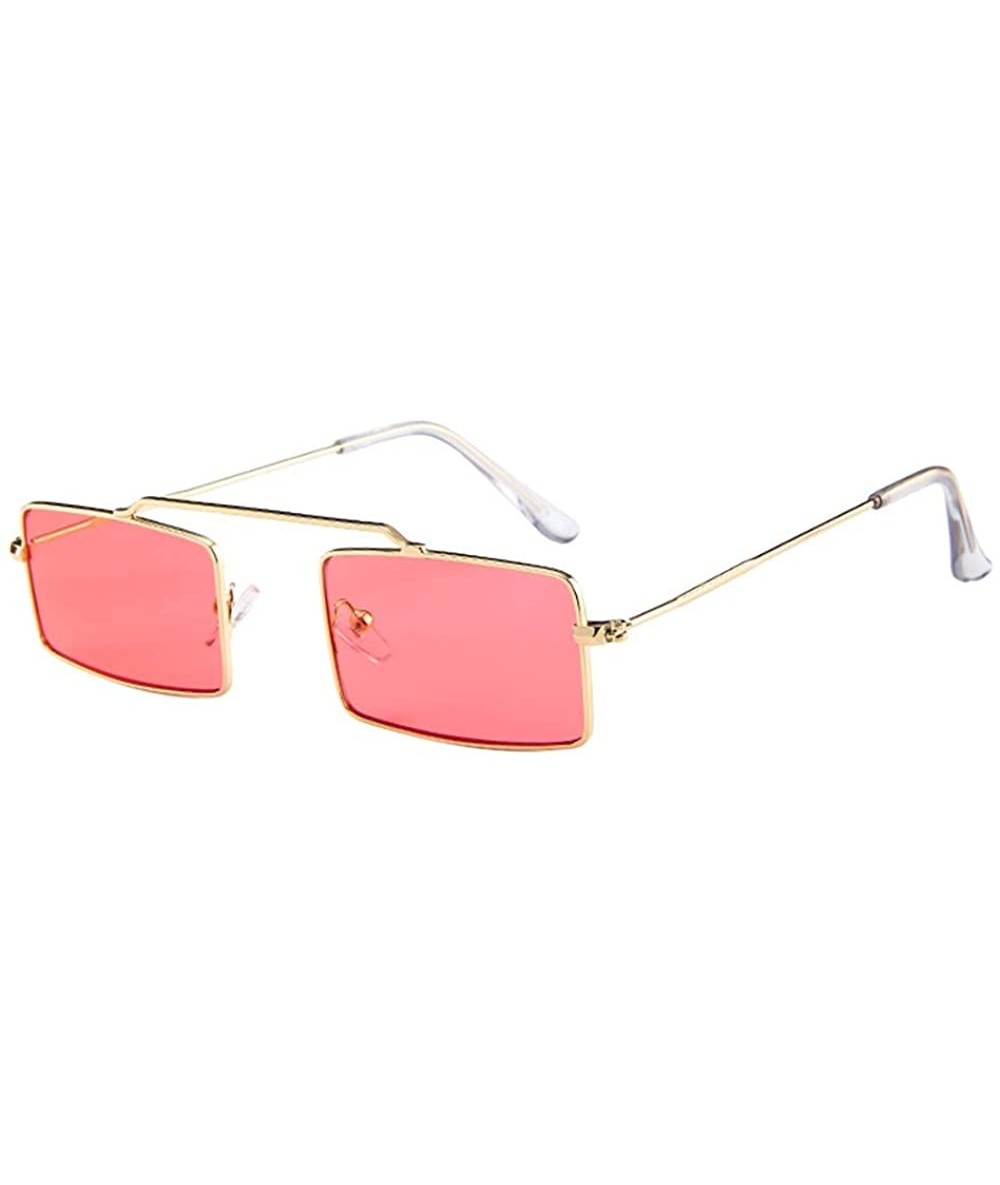 Goggle Glasses- Women Men Vintage Retro Small Frame Unisex Sunglasses Eyewear - 8191e - CU18RS4695K $18.58