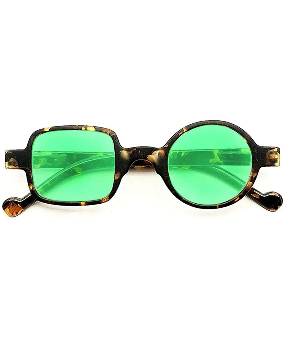 Round glasses Fashion Shades Sunglasses - Green - C5192QLT9LR $26.64