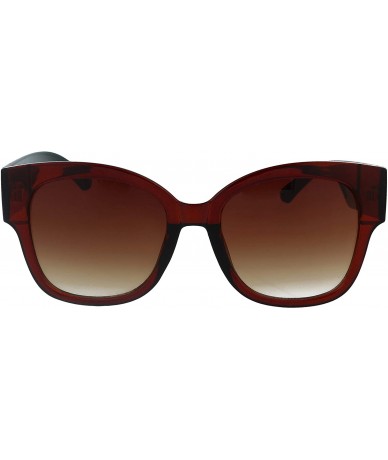 Oversized 2644 Oversize Fashion Sunglasses - UV Protection - Brown - CH18WHKR8ZR $44.97