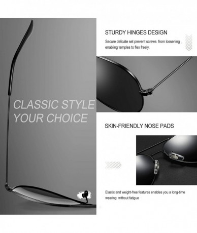 Oval Classic Sunglasses for Women Men Metal Frame Mirrored Lens Designer Polarized Sun glasses UV400 - CM12G02XDI9 $20.93