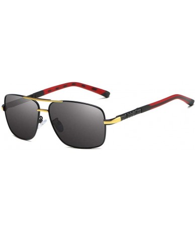 Rectangular Men's Polarized Sunglasses- Rectangular Driving C6 - C6 - CG195ZWSQ08 $67.38