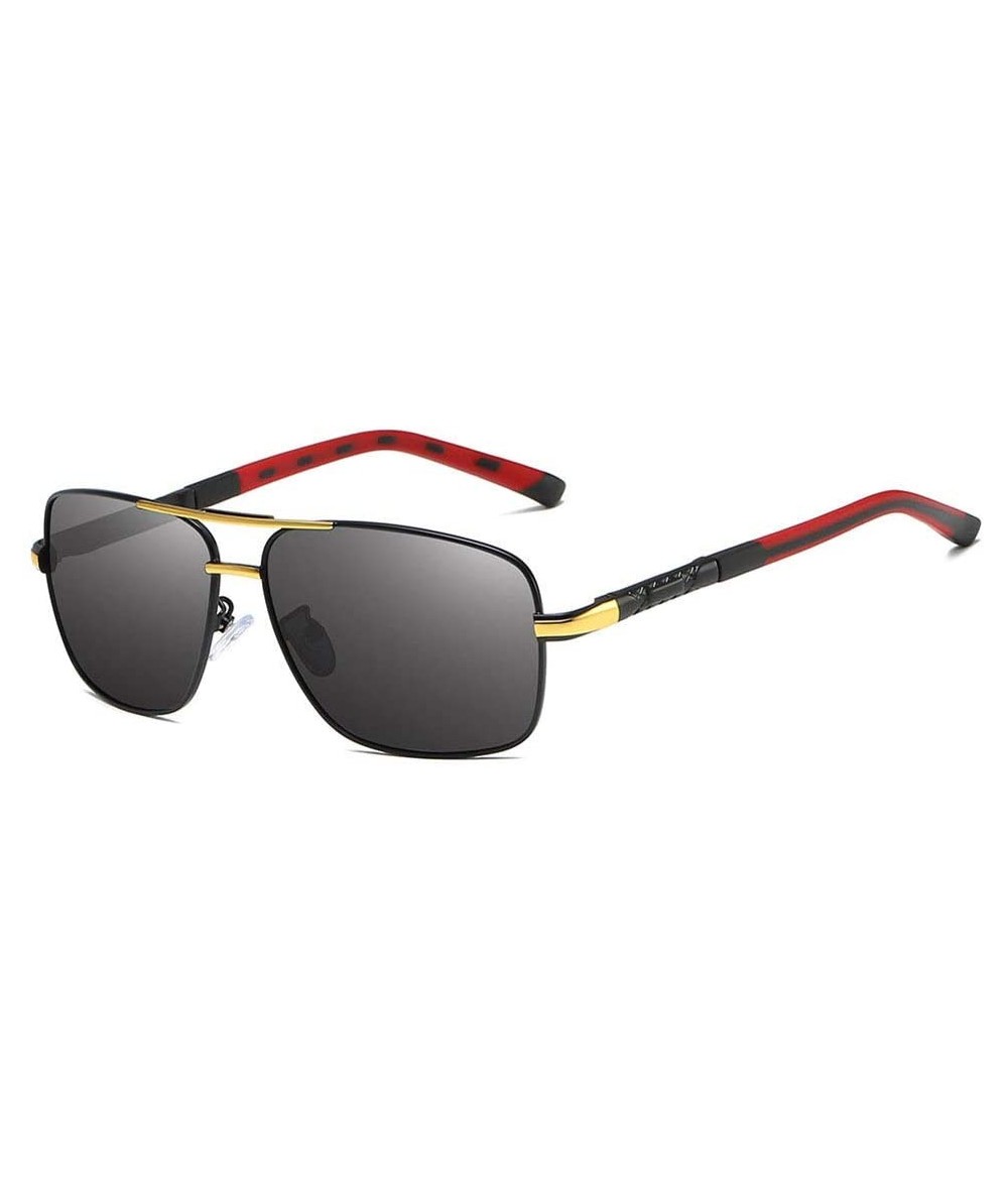 Rectangular Men's Polarized Sunglasses- Rectangular Driving C6 - C6 - CG195ZWSQ08 $67.38