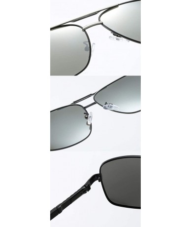 Rectangular Men's Polarized Sunglasses- Rectangular Driving C6 - C6 - CG195ZWSQ08 $67.38