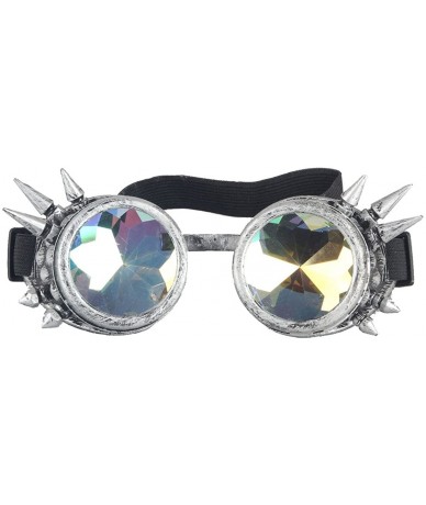 Goggle Vintage STEAMPUNK GOGGLES Glasses Bling Lens Goth COSPLAY PARTY Sunglasses - Spray (Rivets) - CK12MAGK9NV $19.63