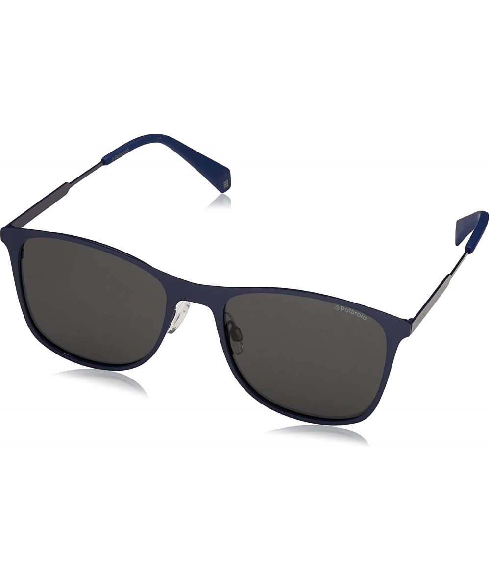 Square PLD2051/S Polarized Square Sunglasses - Blue - 54 mm - C9112CBK26T $85.22