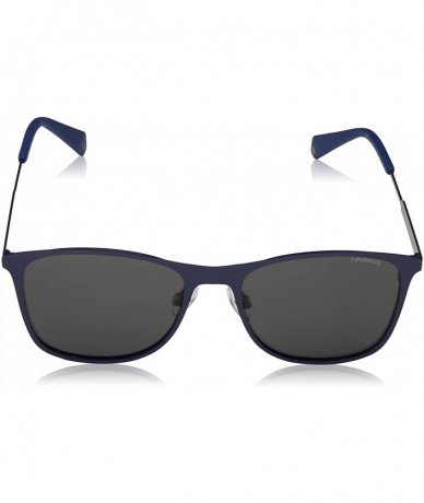 Square PLD2051/S Polarized Square Sunglasses - Blue - 54 mm - C9112CBK26T $85.22