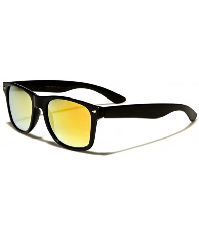 Rectangular Sale!! UV400 Sunglasses For Women And Men Polarized Mirrored - Orange Yellow - C118L9LL9YQ $39.52