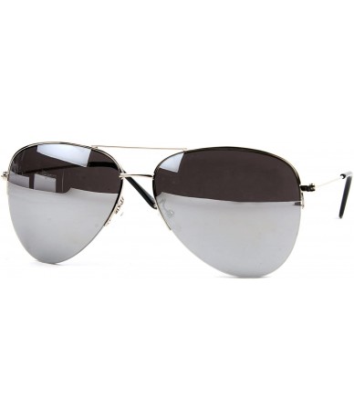 Aviator Classic Aviator Sunglasses P2177 - Silver-mirror Lens - C211ZC2GSM7 $33.09