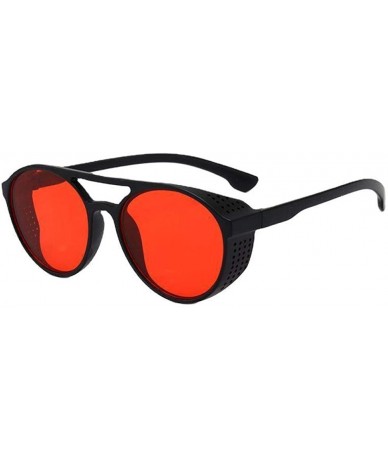 Oval Sunglasses men's retro box trend sunglasses spread the impulse eye - Shacha Tea - C2190MADAOI $57.15