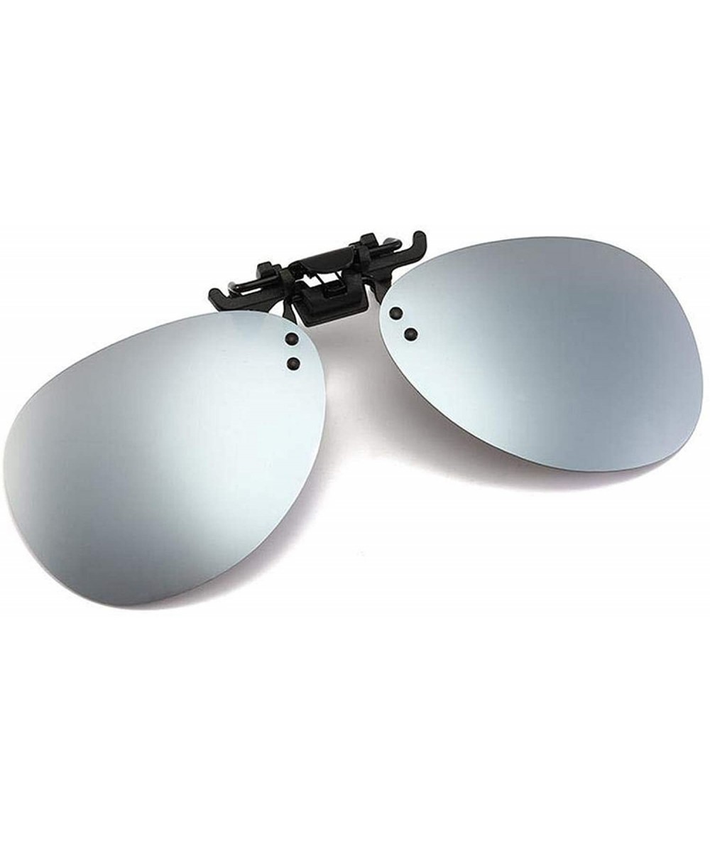 Oval 2019 Men Women Polarized Clip Sunglasses Driving Night Vision Anti UVA Clips Riding - I - C6199CNICG3 $53.73