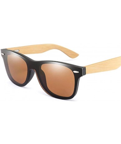 Oversized Wood Bamboo Oversized Sunglasses Luxury er Rimless Mirrored Square Sunglasses for Women/Men - grey - C218WMXZXKK $4...