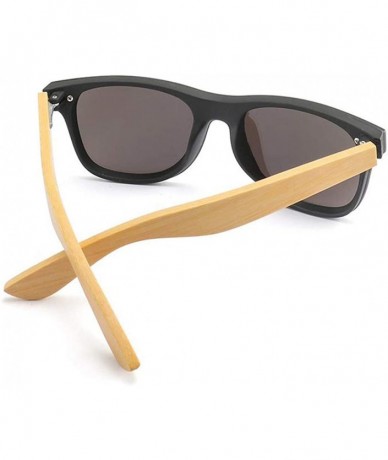 Oversized Wood Bamboo Oversized Sunglasses Luxury er Rimless Mirrored Square Sunglasses for Women/Men - grey - C218WMXZXKK $4...